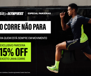 15% OFF em todo site! (Exceto linha Corre)